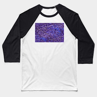 Violet blue marble color fancy Baseball T-Shirt